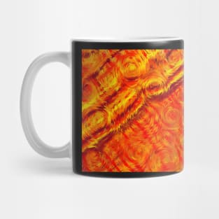 Diagonal orange abstract Mug